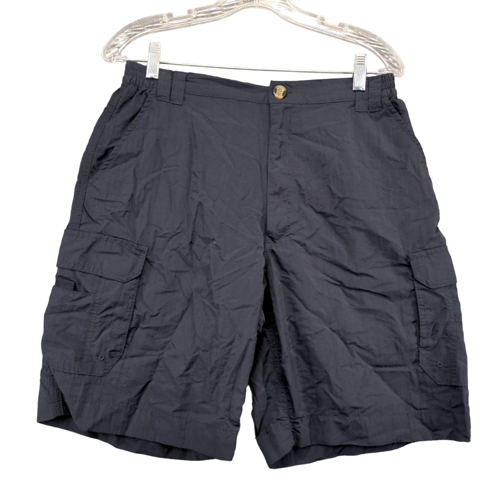 Realtree Womens Cargo Shorts Blue Size M Pockets Belt Loops Polyester